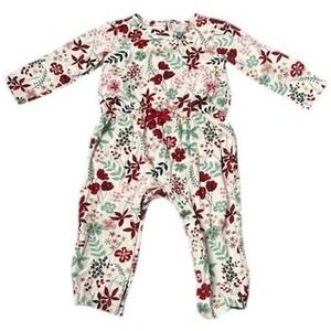 Baby Girl Floral Print Romper 18 Months Christmas‎ Festive Holiday Cottagecore